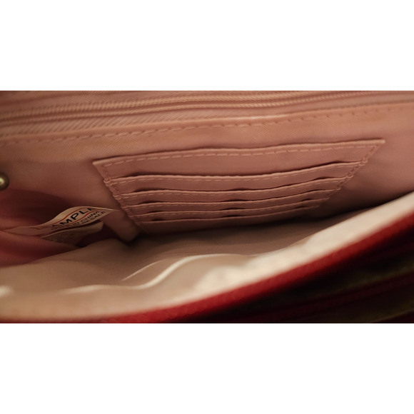 Baggallini Clever 3 Zip Venture Crossbody Bag Purse Red Adjustable Strap Travel - Picture 4 of 4